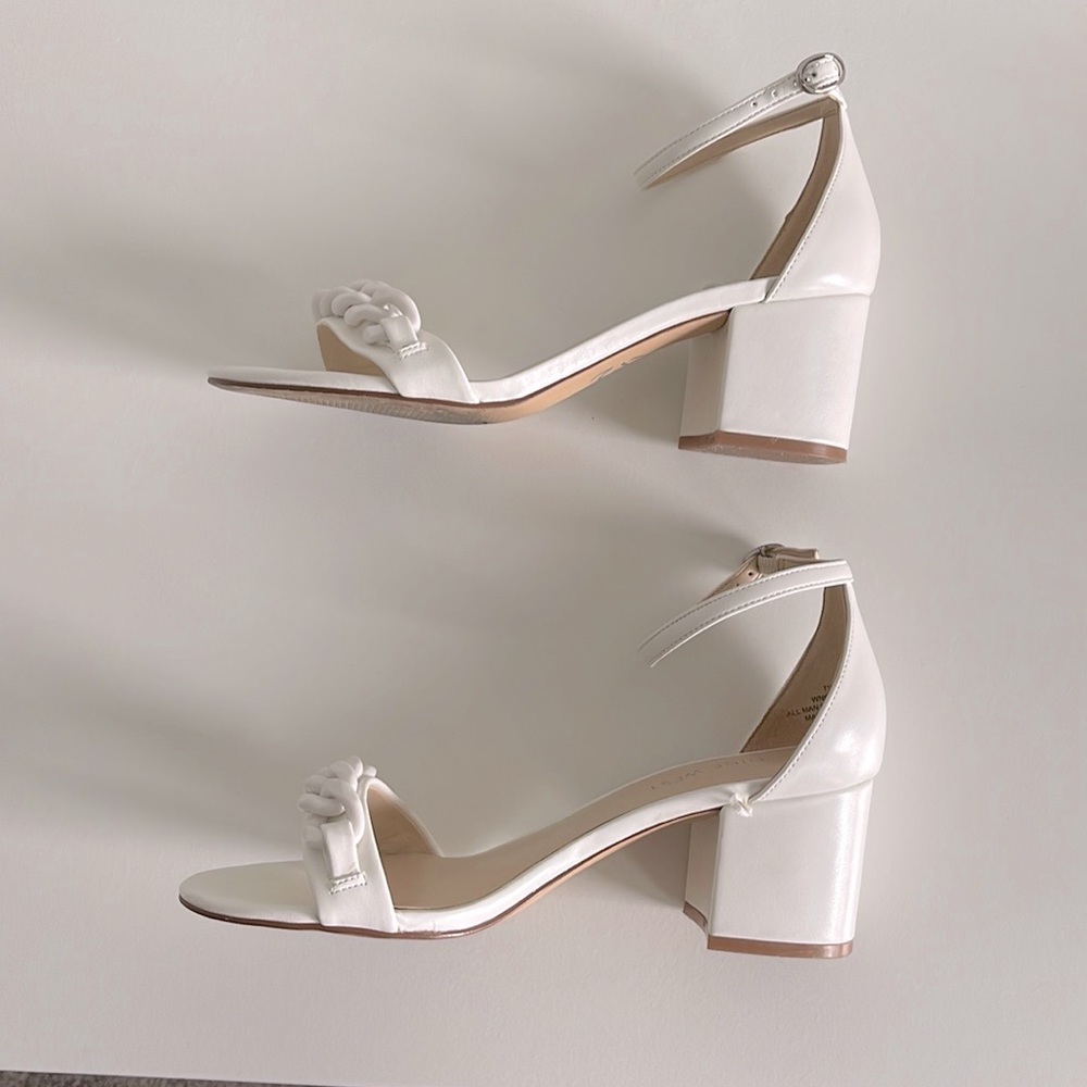 Nine West White Block heels - Picture 5 of 10